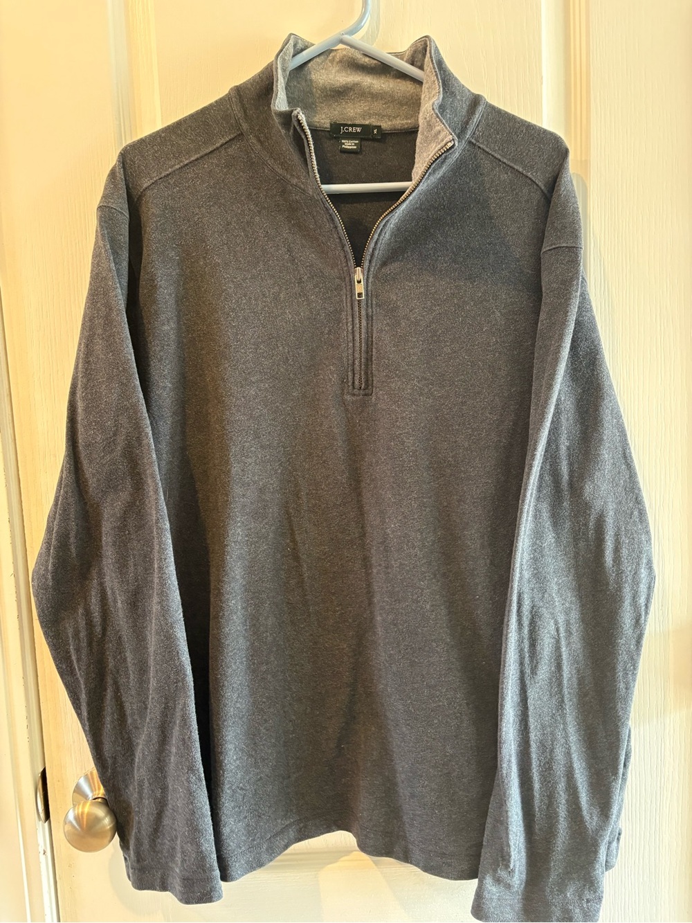 J. Crew Men's Half-Zip Pullover - Charcoal